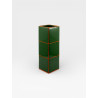 Vase Triple Tile vert / orange