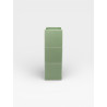 Vase Triple Tile vert / blanc