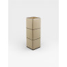 Vase Triple Tile beige / marron