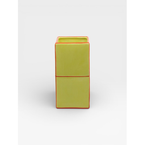 Vase Double Tile jaune /...