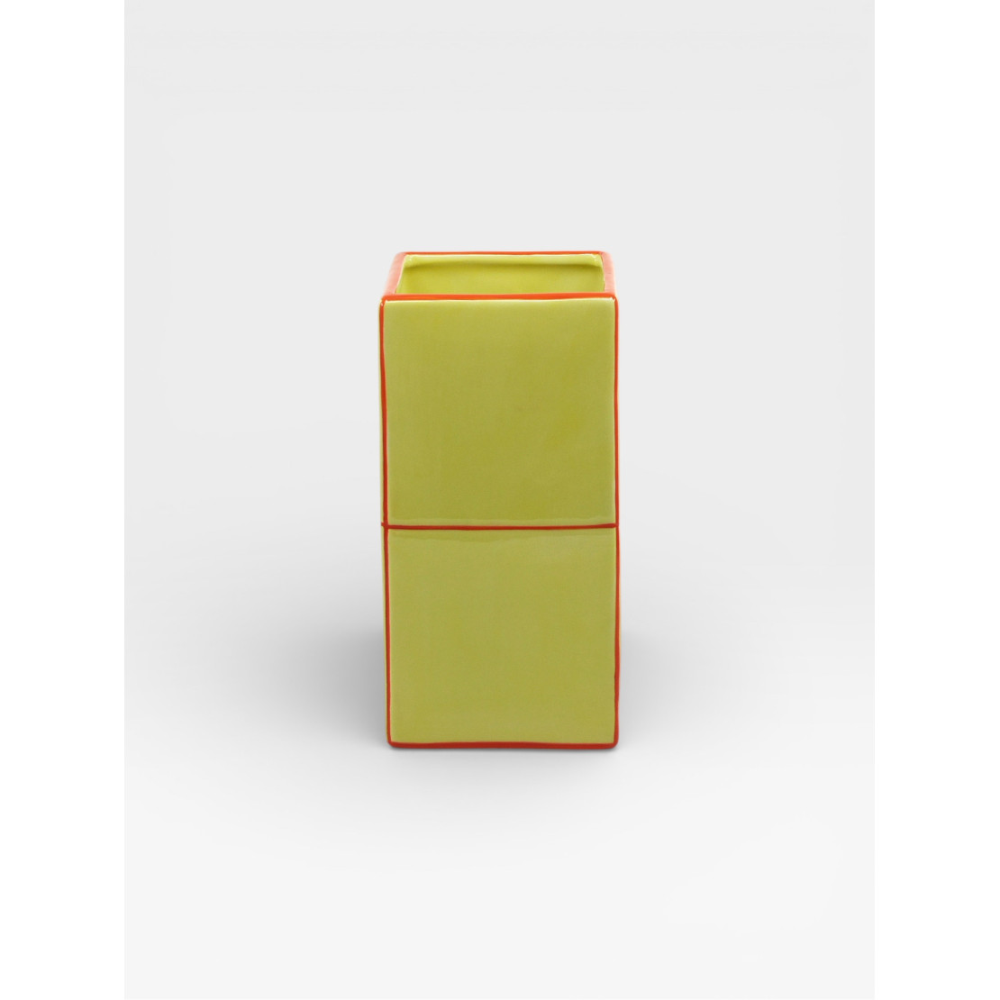 Vase Double Tile jaune / orange