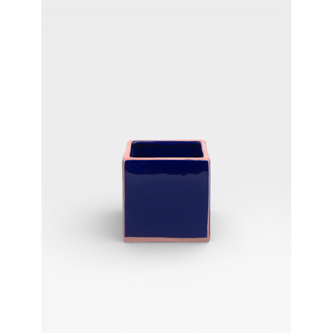 Vase Simple Tile  bleu / rose