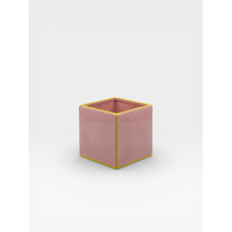 Vase Simple Tile rose / jaune