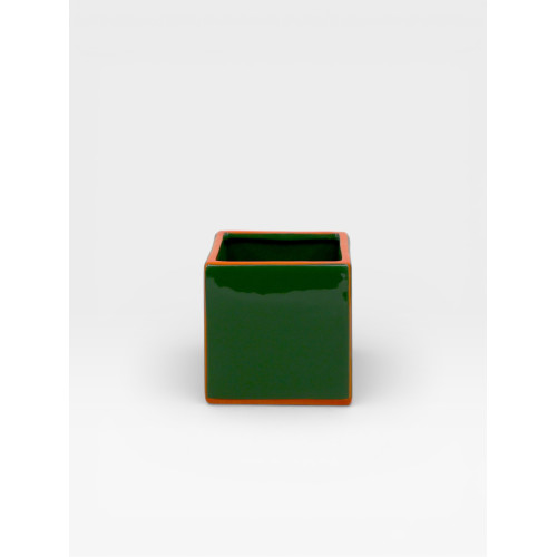 Vase Simple Tile vert / orange