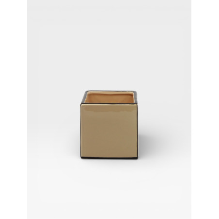 Vase Simple Tile beige / marron