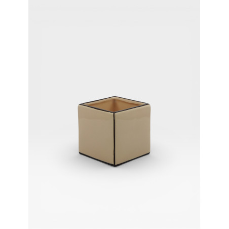 Vase Simple Tile beige / marron