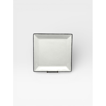 Assiettes Tile 18cm X4 Blanches / Noires