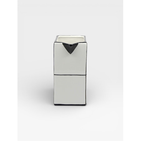 Carafe Tile blanc / noir