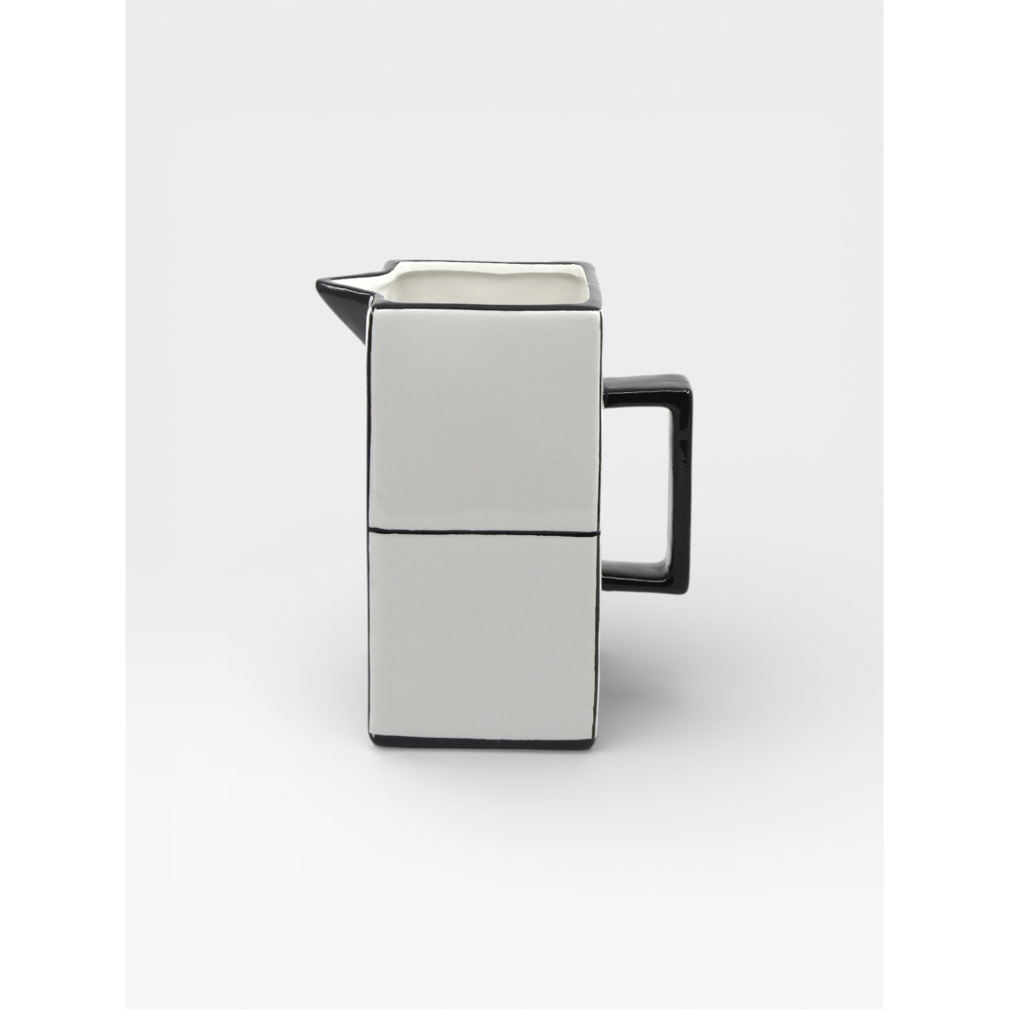 Carafe Tile blanc / noir