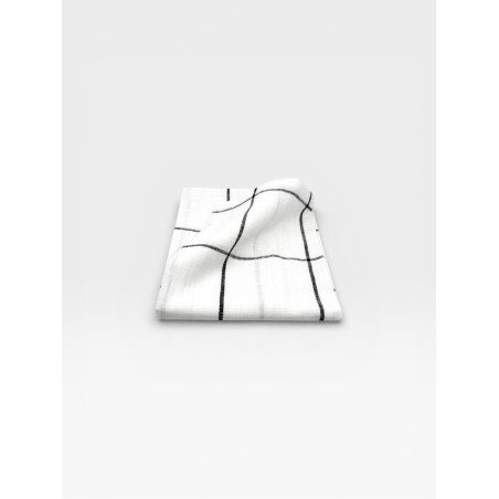 Lot de 2 torchons Tile blanc / noir