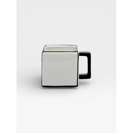 Mug Tile blanc / noir