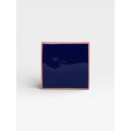 Set de 4 sous verres Tile bleu / rose