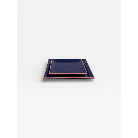 Assiettes Tile 18cm X4 Bleues / Roses