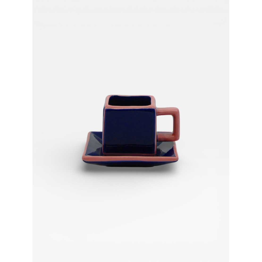 Set de 2 tasses à Café  Tile bleu / rose