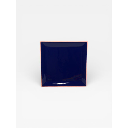 Assiettes Tile 23cm X4 Bleues / Roses