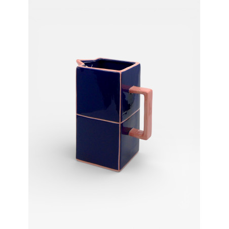 Carafe Tile bleu / rose
