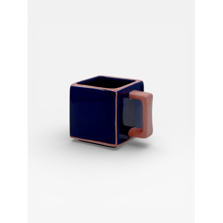 Mug Tile bleu / rose