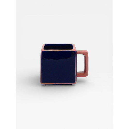 Mug Tile bleu / rose