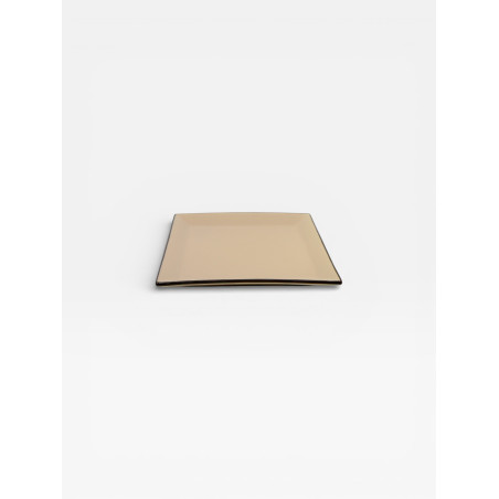 Set de 4 assiettes plate (23cm) Tile beige / marron