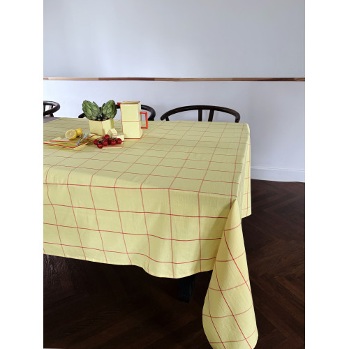 Nappe en coton lavé Tile...