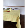 Nappe en coton lavé Tile jaune / orange