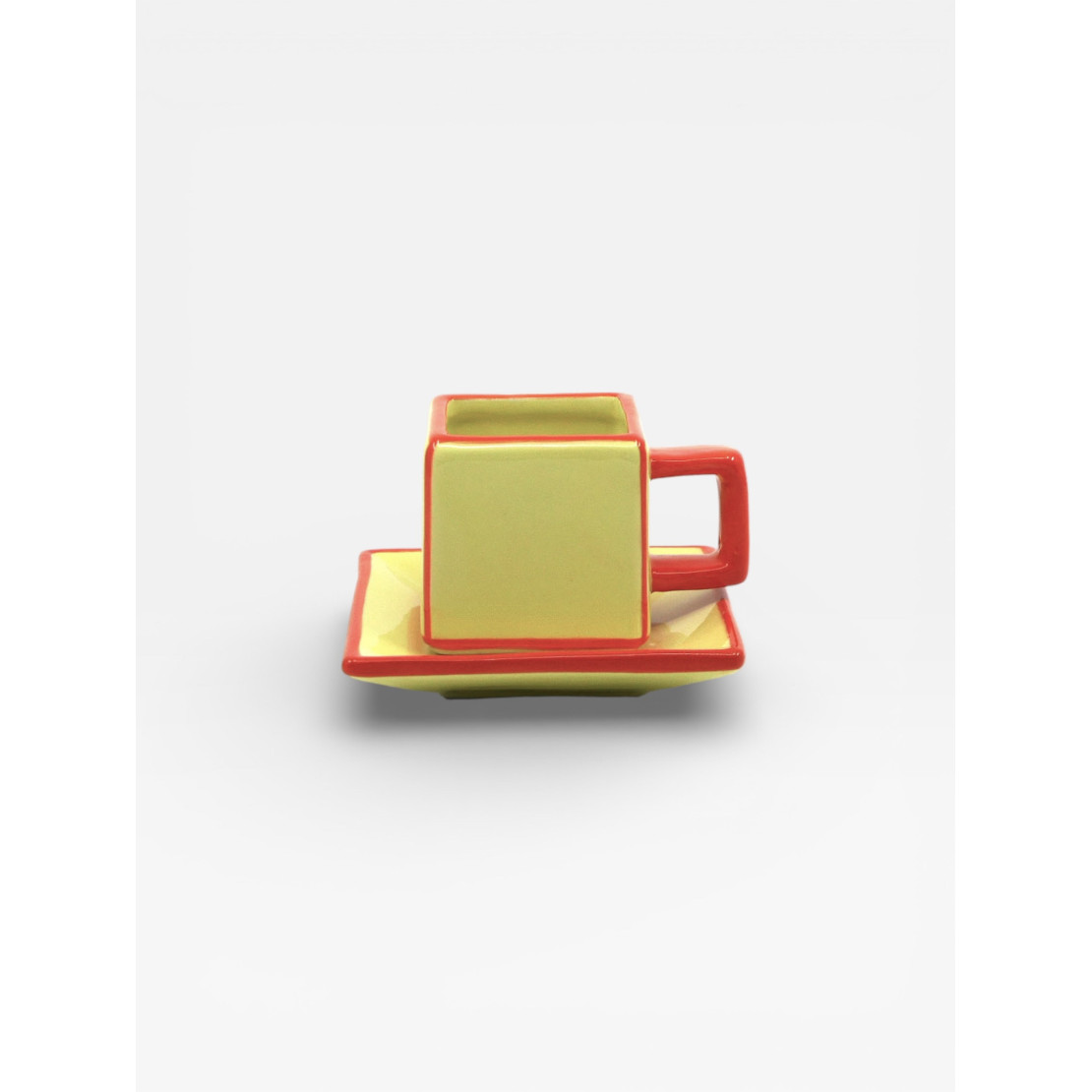 Set de 2 tasse à café Tile jaune / orange