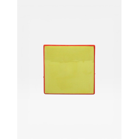 Set de 4 sous verres Tile jaune / orange