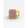 Mug Tile rose / jaune