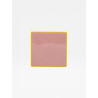 Set de 4 sous verres Tile rose / jaune