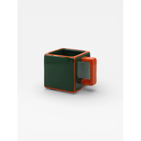 Mug Tile vert / orange