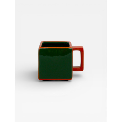 Mug Tile vert / orange