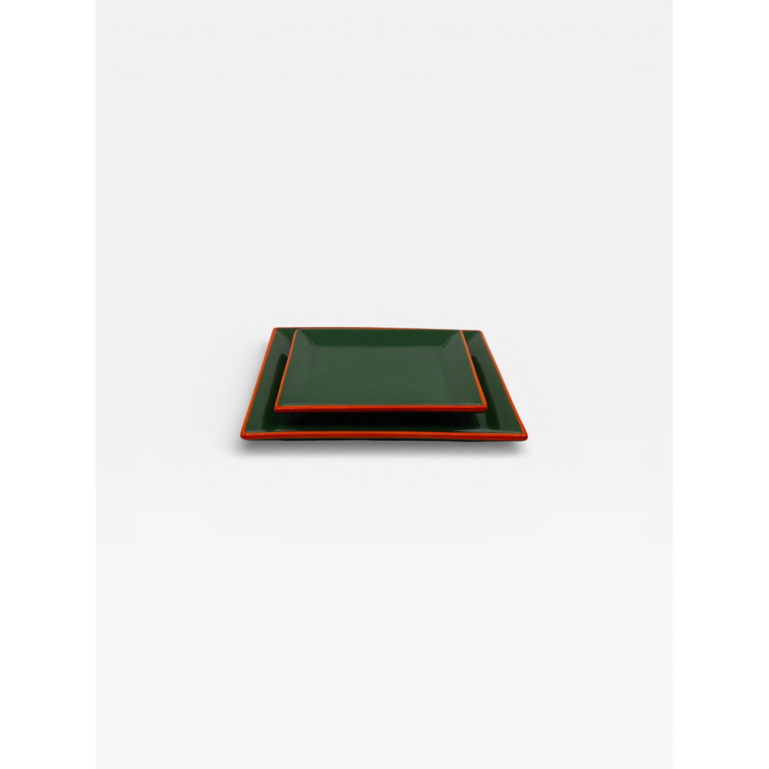 Assiettes Tile 23cm X4 Vertes / Oranges