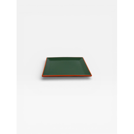 Assiettes Tile 23cm X4 Vertes / Oranges