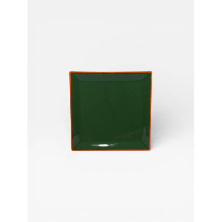 Assiettes Tile 23cm X4 Vertes / Oranges