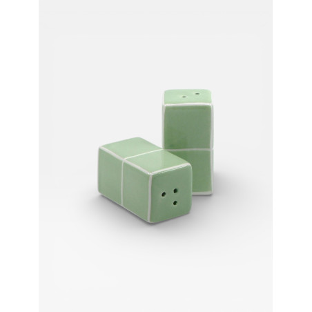 Sel & Poivre Tile vert / blanc