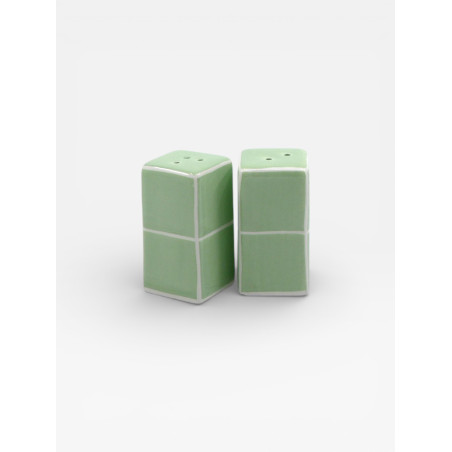 Sel & Poivre Tile vert / blanc