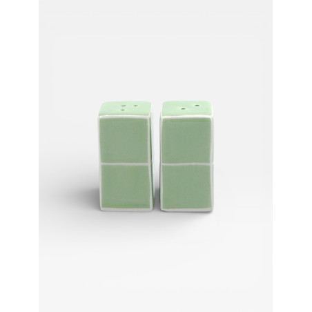 Sel & Poivre Tile vert / blanc