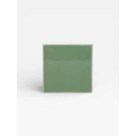 Set de 4 sous verres Tile vert / blanc