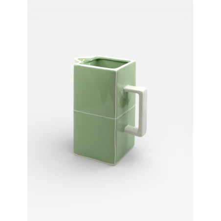 Carafe Tile vert / blanc