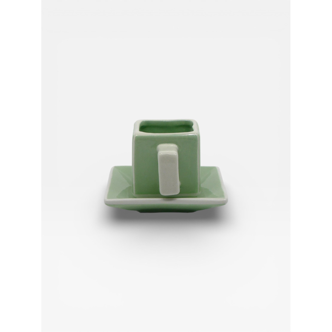 Tasse à café en céramique verte - Odène | Maison